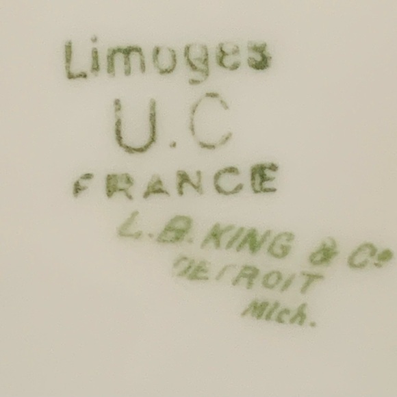 Antique U.C. Limoges Blue Band France Plates - Picture 8 of 10